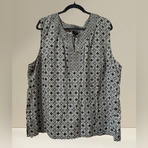 Talbots Cotton Sleeveless Top Women’s size 3X